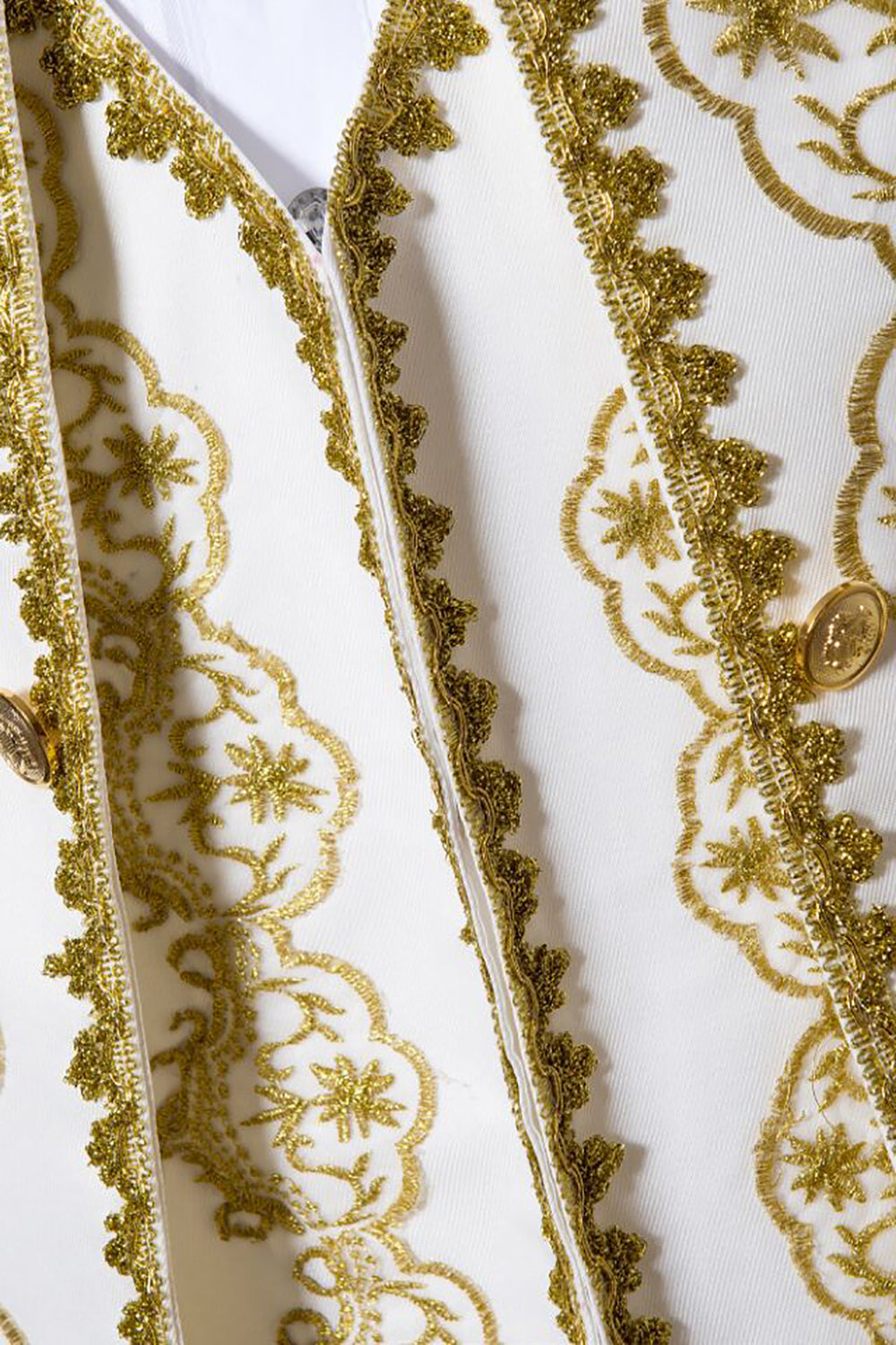 Three-Piece Prom Suit for Men with Shawl Lapel in White