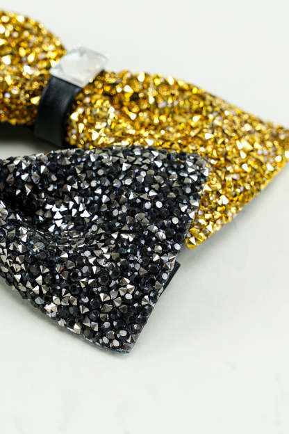 Formal Tuxedo Bow Tie in Golden Adjustable