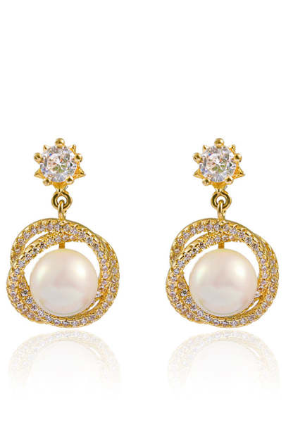 Pearl Beaded Earrings