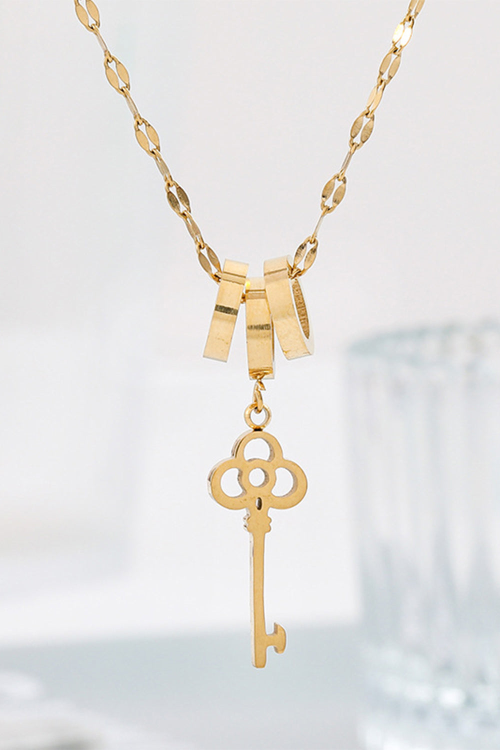 Titanium Steel Necklace with Niche Design