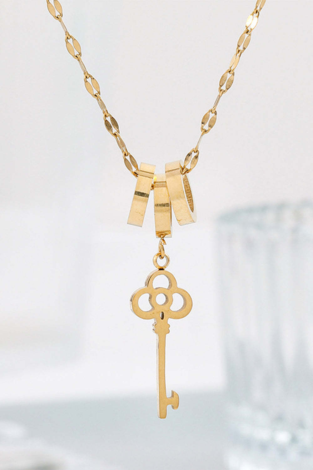 Titanium Steel Necklace with Niche Design