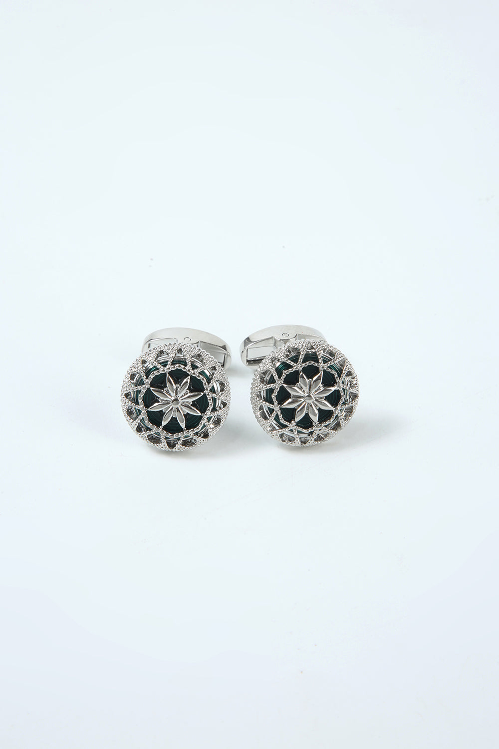 Men's Black Sparkly Cufflinks for Tuxedo Shirts