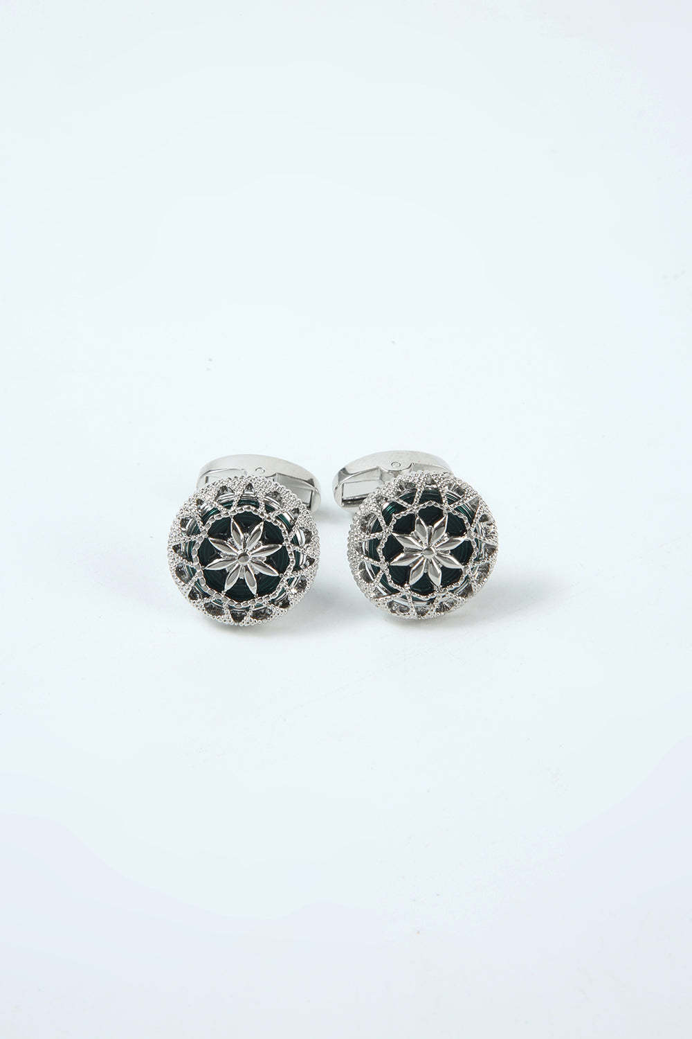 Men's Black Sparkly Cufflinks for Tuxedo Shirts