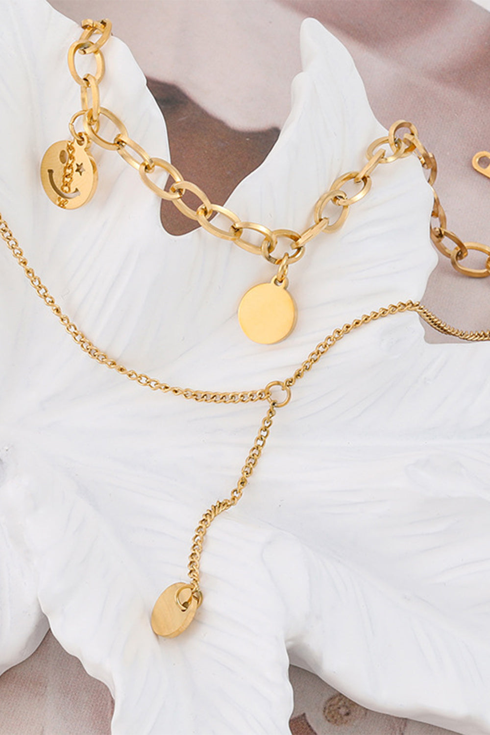 Titanium Bracelet with Vintage Portrait