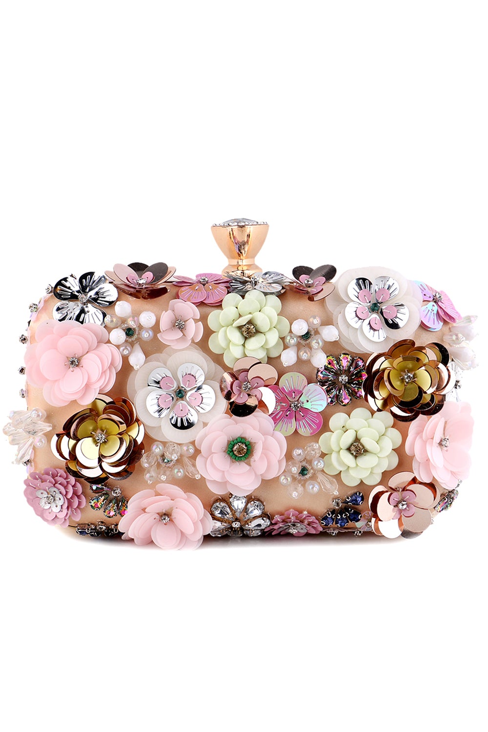 Evening Clutch Featuring a Floral Design