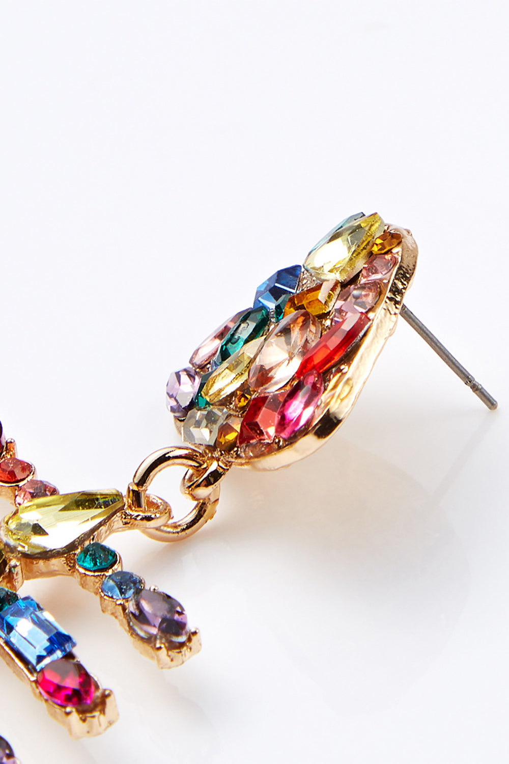 Beaded Fishbone Earrings in Vibrant Colors