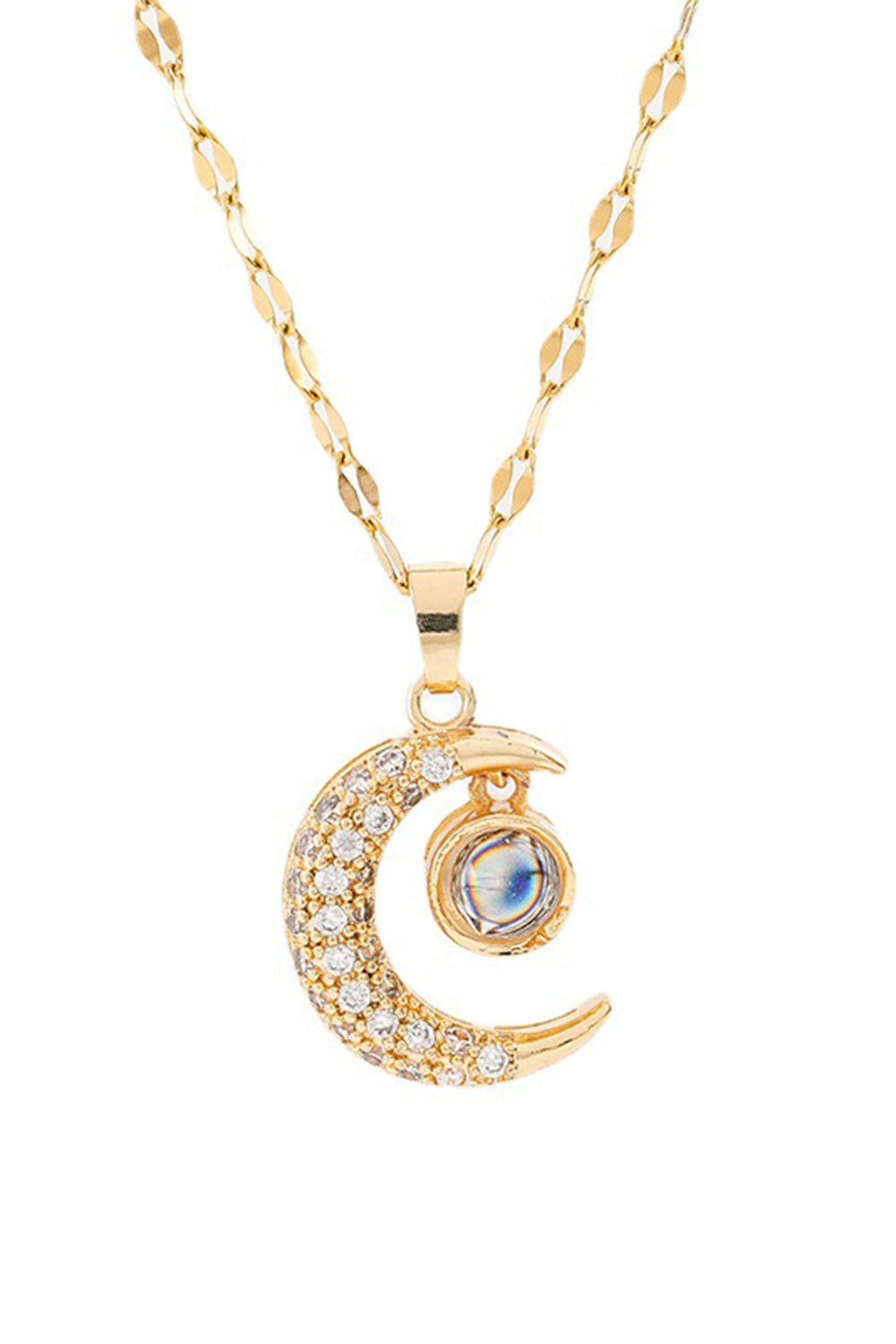 Necklace with a Golden Moon