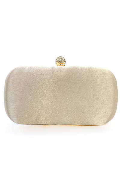 Evening Clutch Bag with Black Beads