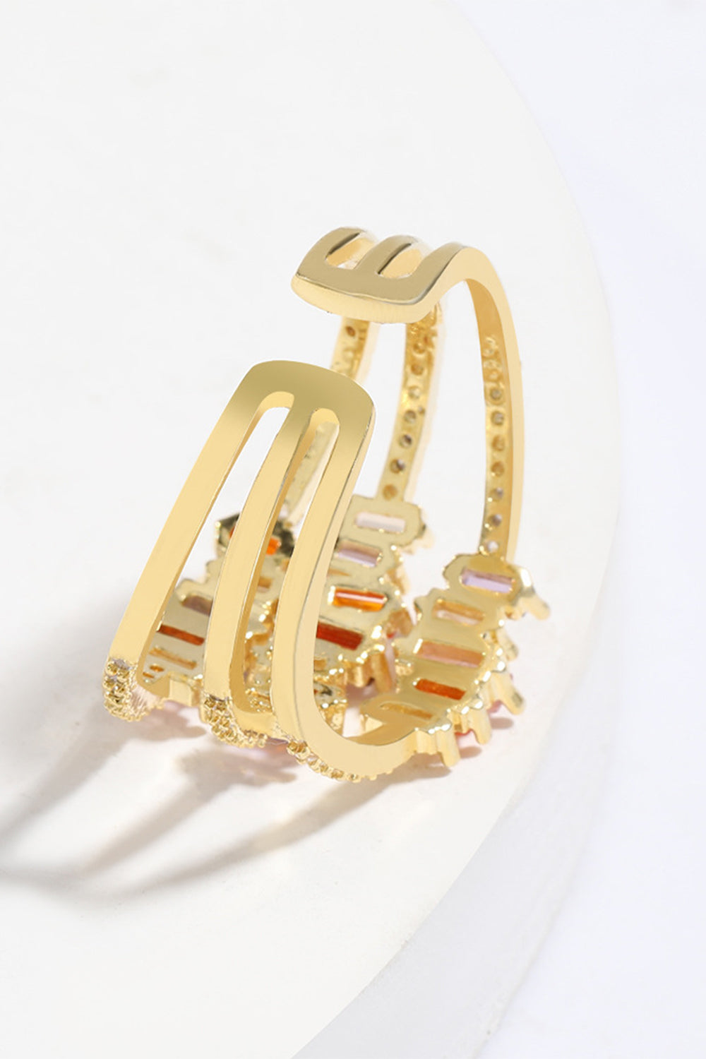 Rhinestone Ring in Gold