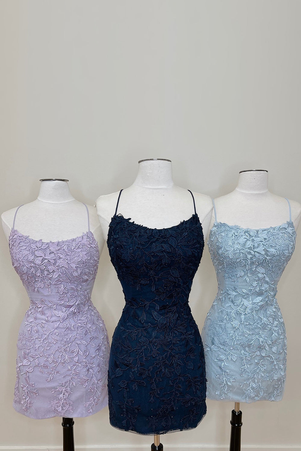 Sheath Spaghetti Straps Orange Short Cocktail Dress With Appliques