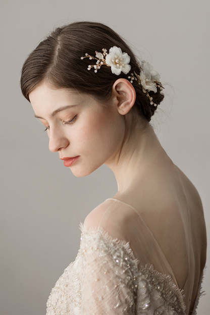 Sweet Fairy Chiffon Flower Hair Clips