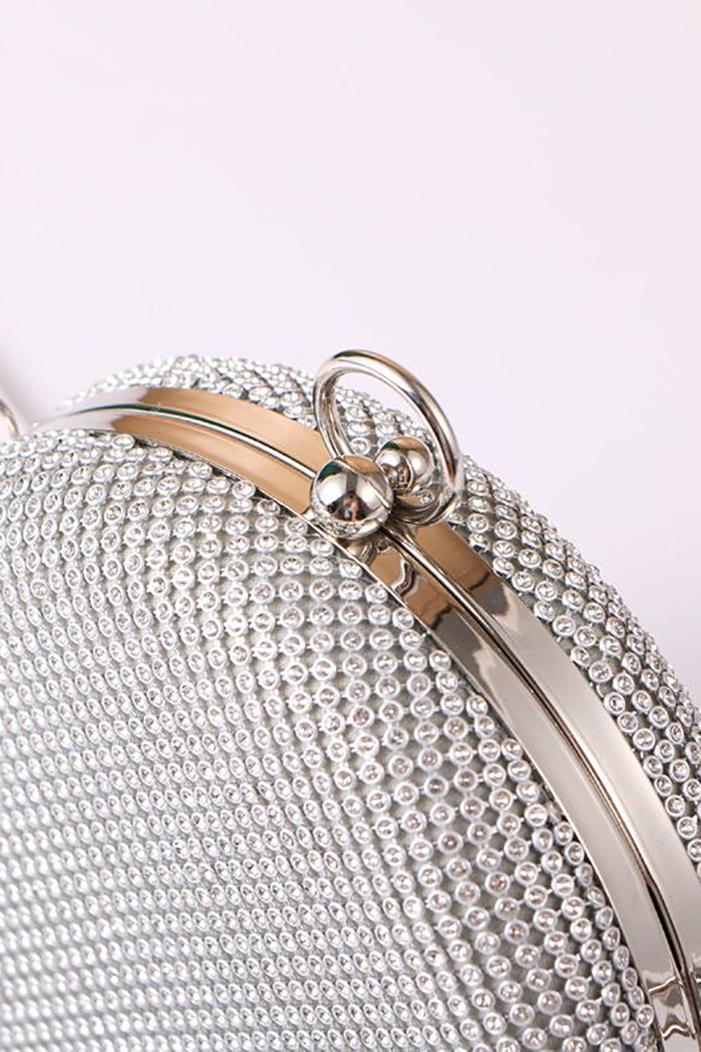Evening Party Handbag with Round Rhinestone Sparkles