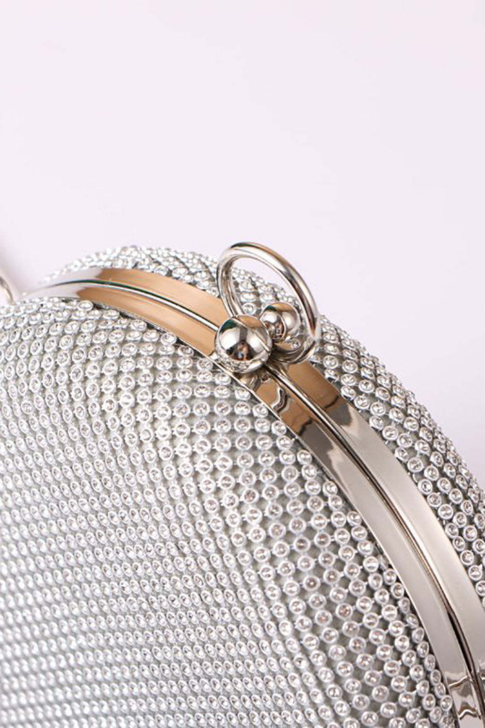 Evening Party Handbag with Round Rhinestone Sparkles