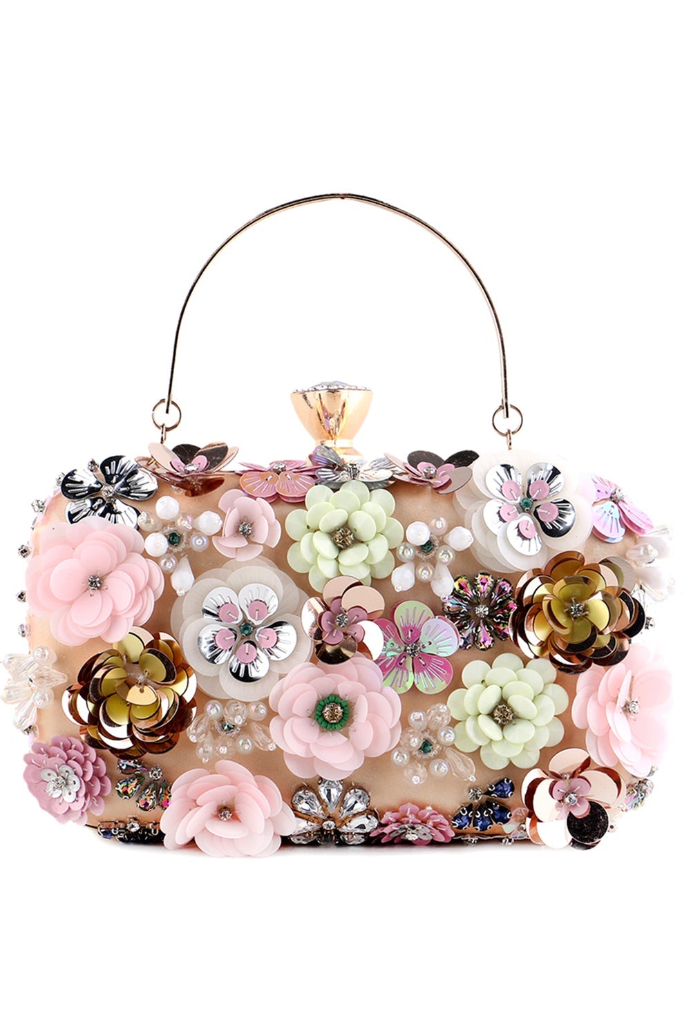 Evening Clutch Featuring a Floral Design