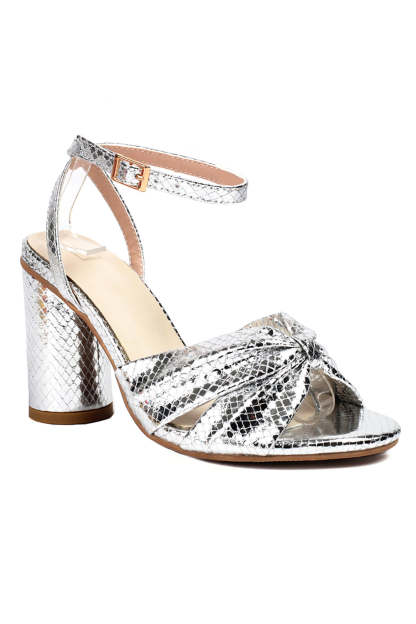 High Heels for Women with a Sparkly Fuchsia Bow