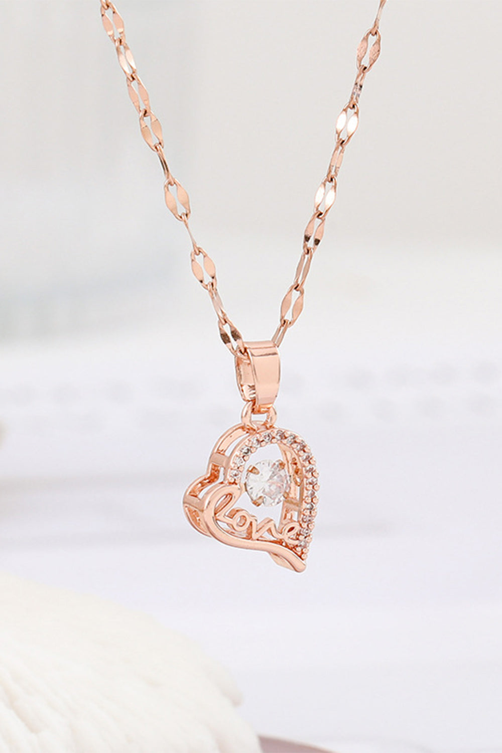 Heart-Shaped Pendant Necklace