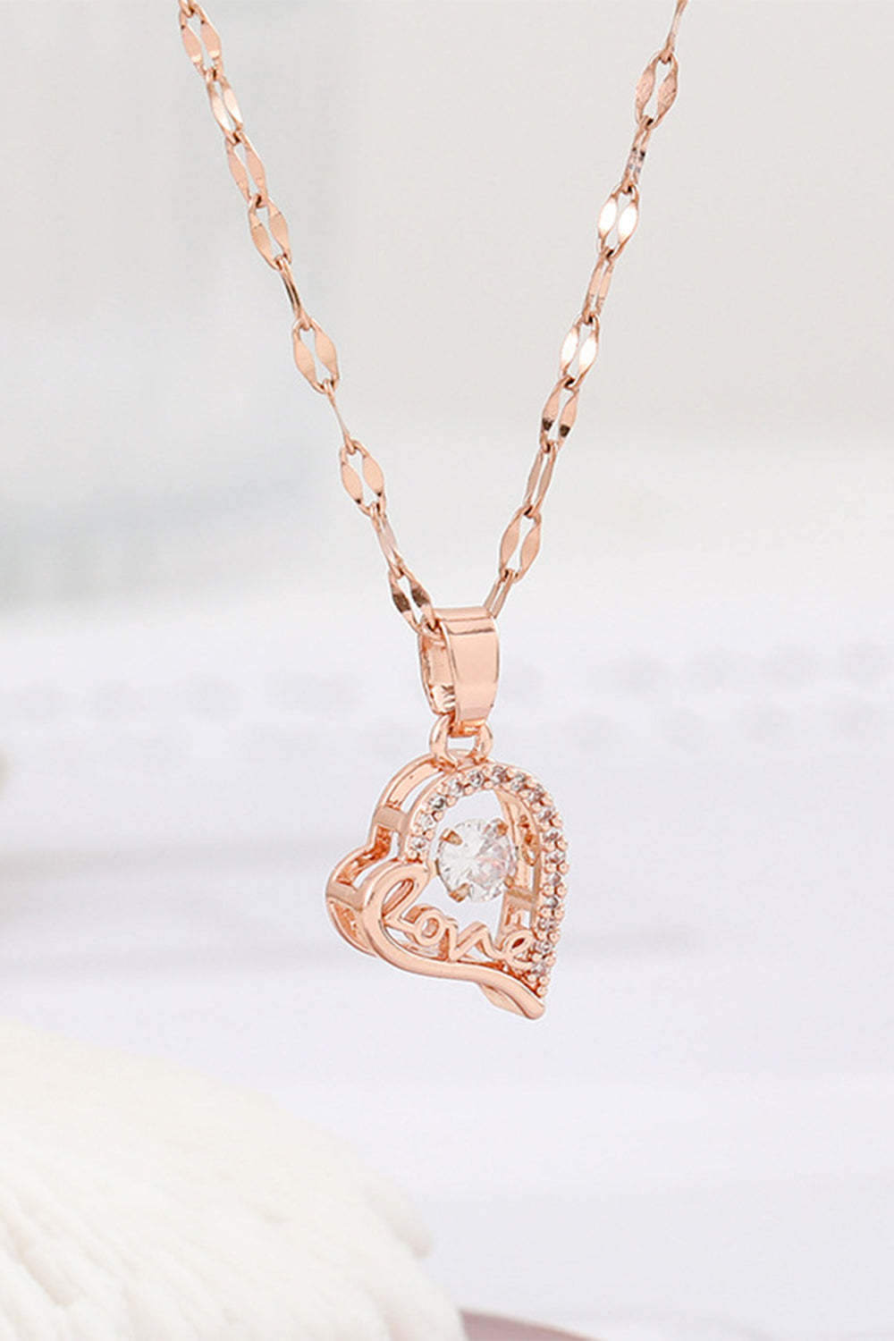 Heart-Shaped Pendant Necklace