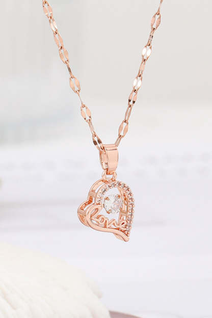 Heart-Shaped Pendant Necklace