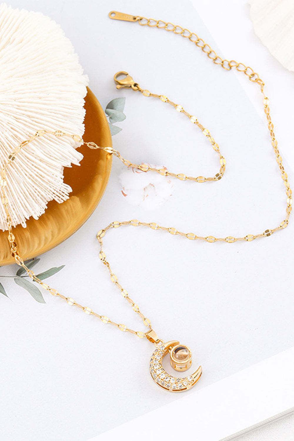 Necklace with a Golden Moon