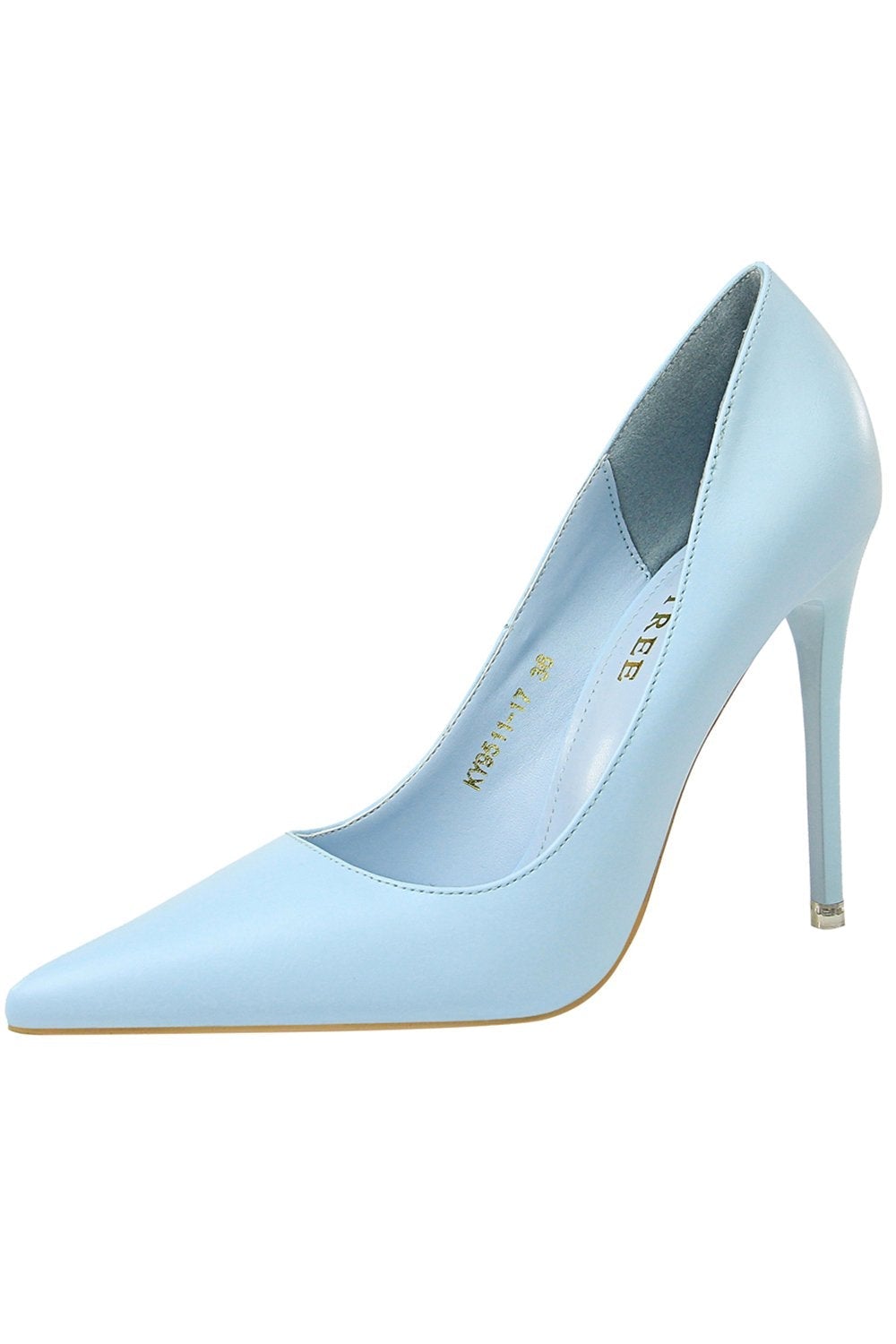 Pointed Stiletto Heels with a Shallow Mouth and Super High Heel