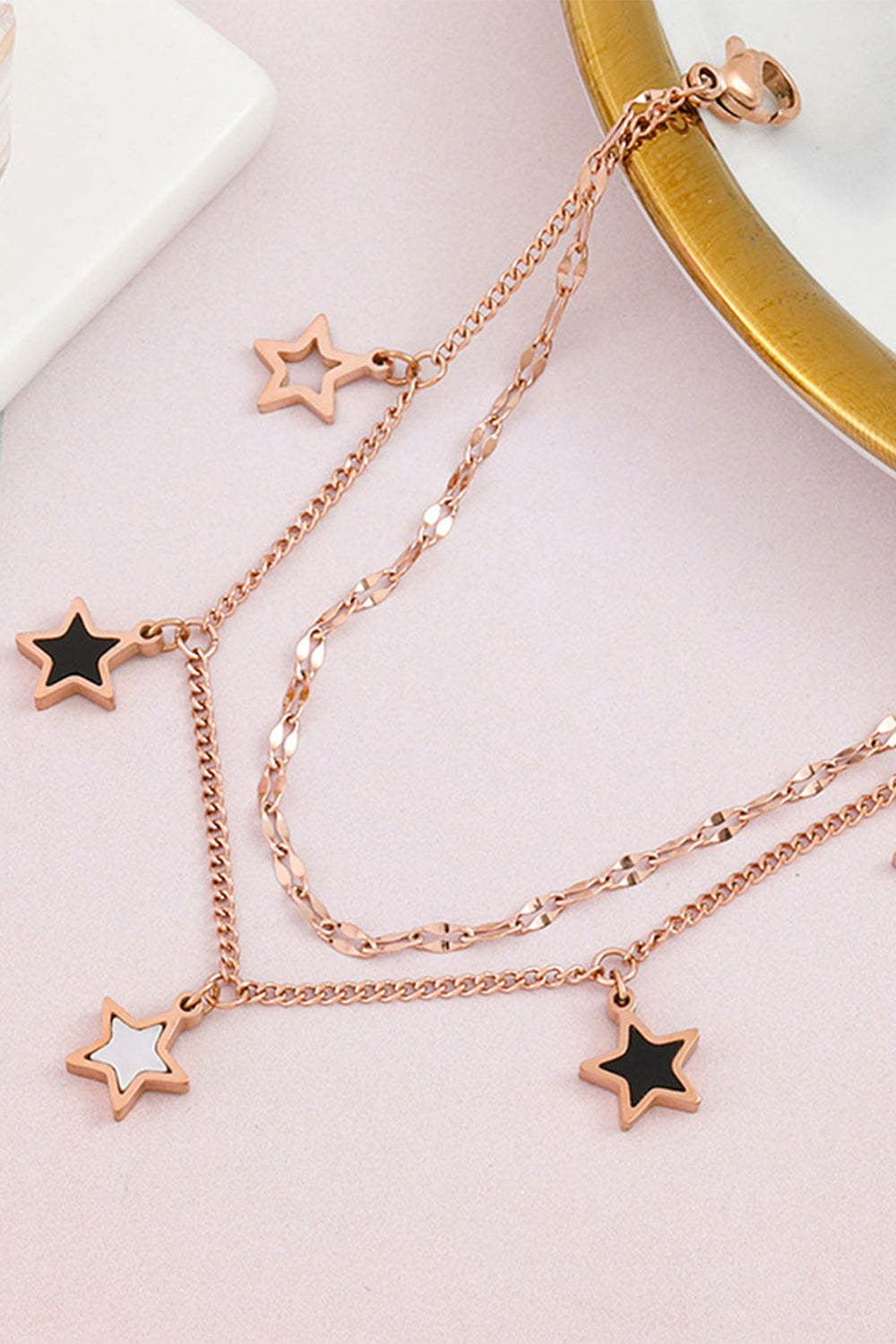 Romantic Pentagram Bracelet in Titanium Steel