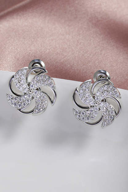 Earrings with Golden Beads