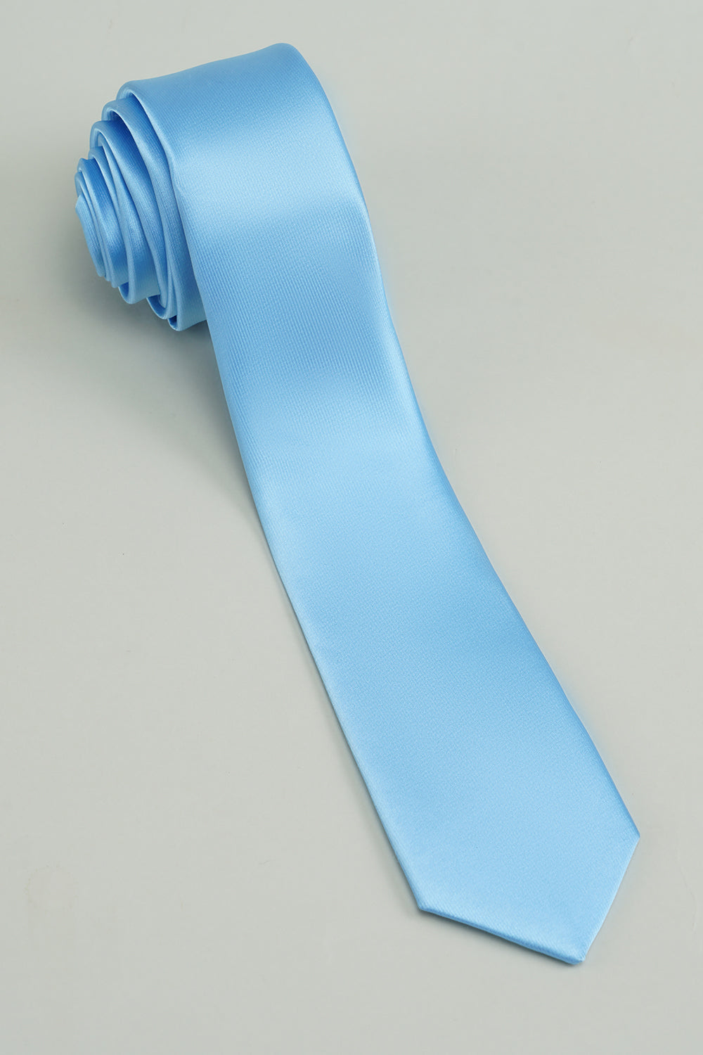 Men's Formal Solid Blue Tie