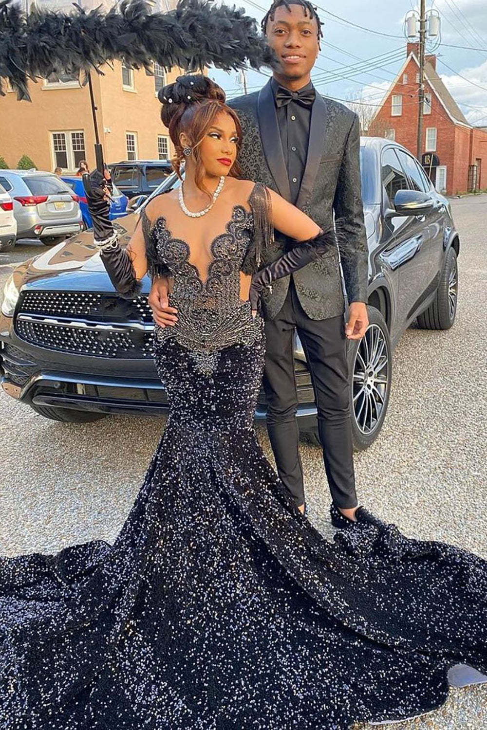 Slim Black Shawl Lapel Blazer for Men's Prom