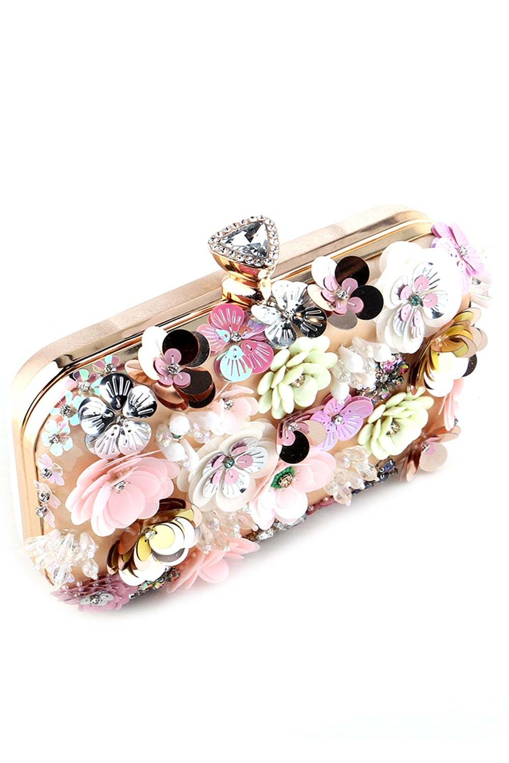 Evening Clutch Featuring a Floral Design