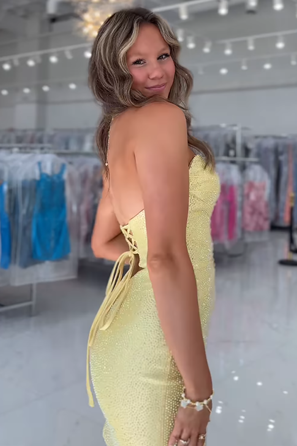 Sparkly Dark Green Beaded Cut Out Bodycon Short Cocktail Dress