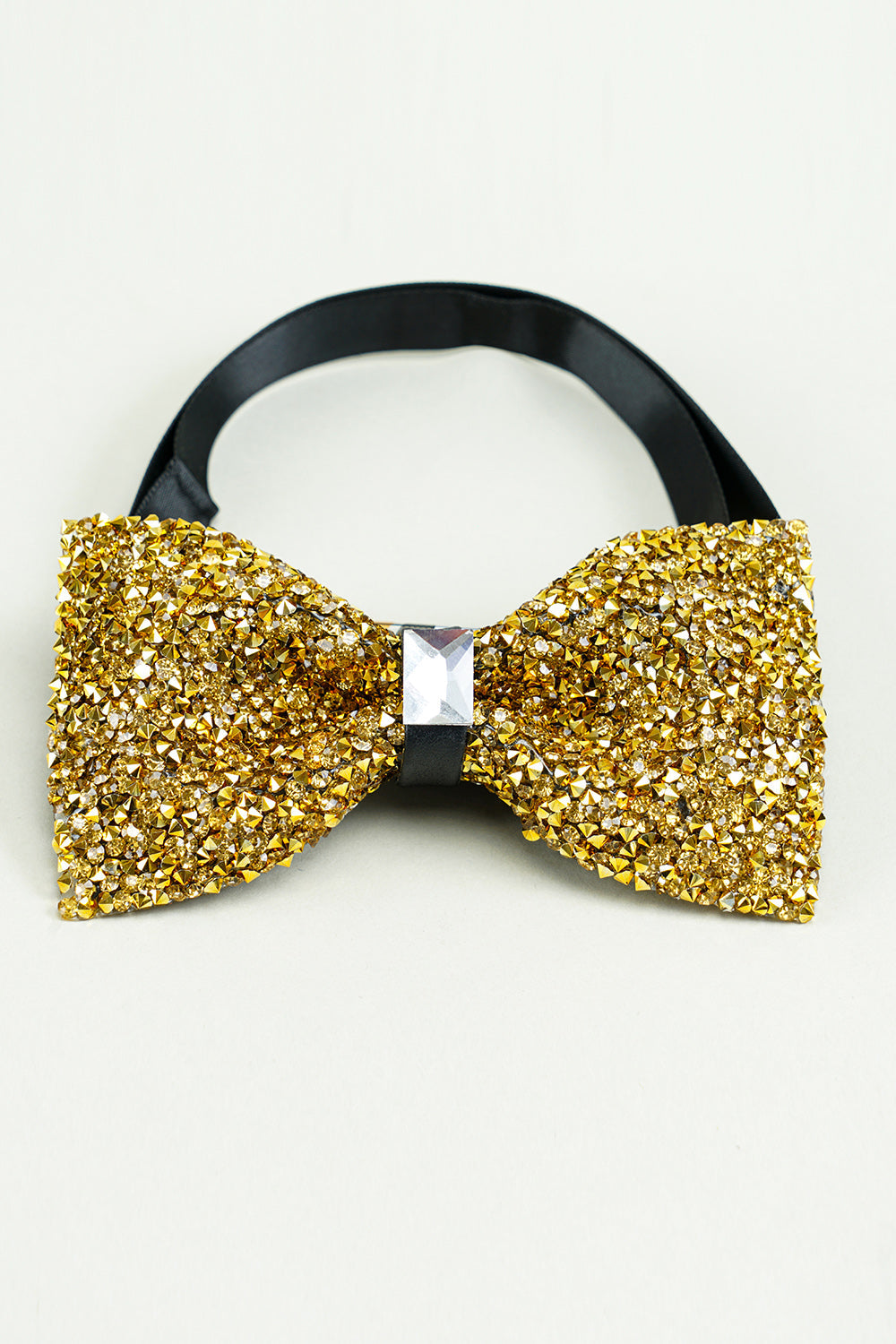 Formal Tuxedo Bow Tie in Golden Adjustable