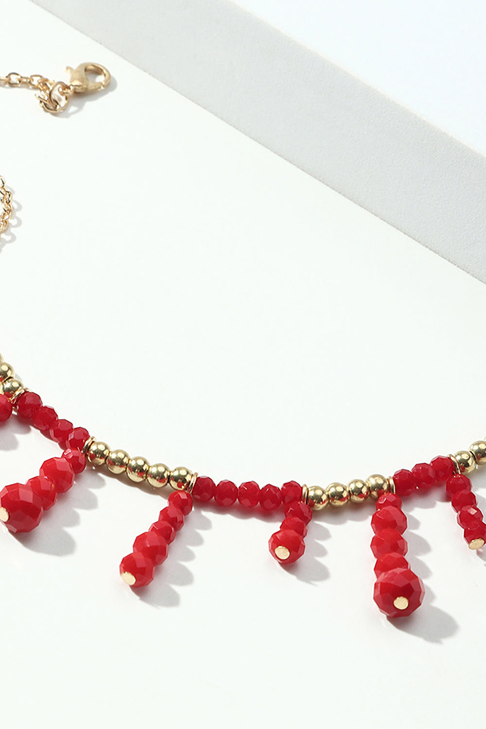 Red Boho-Inspired Necklace