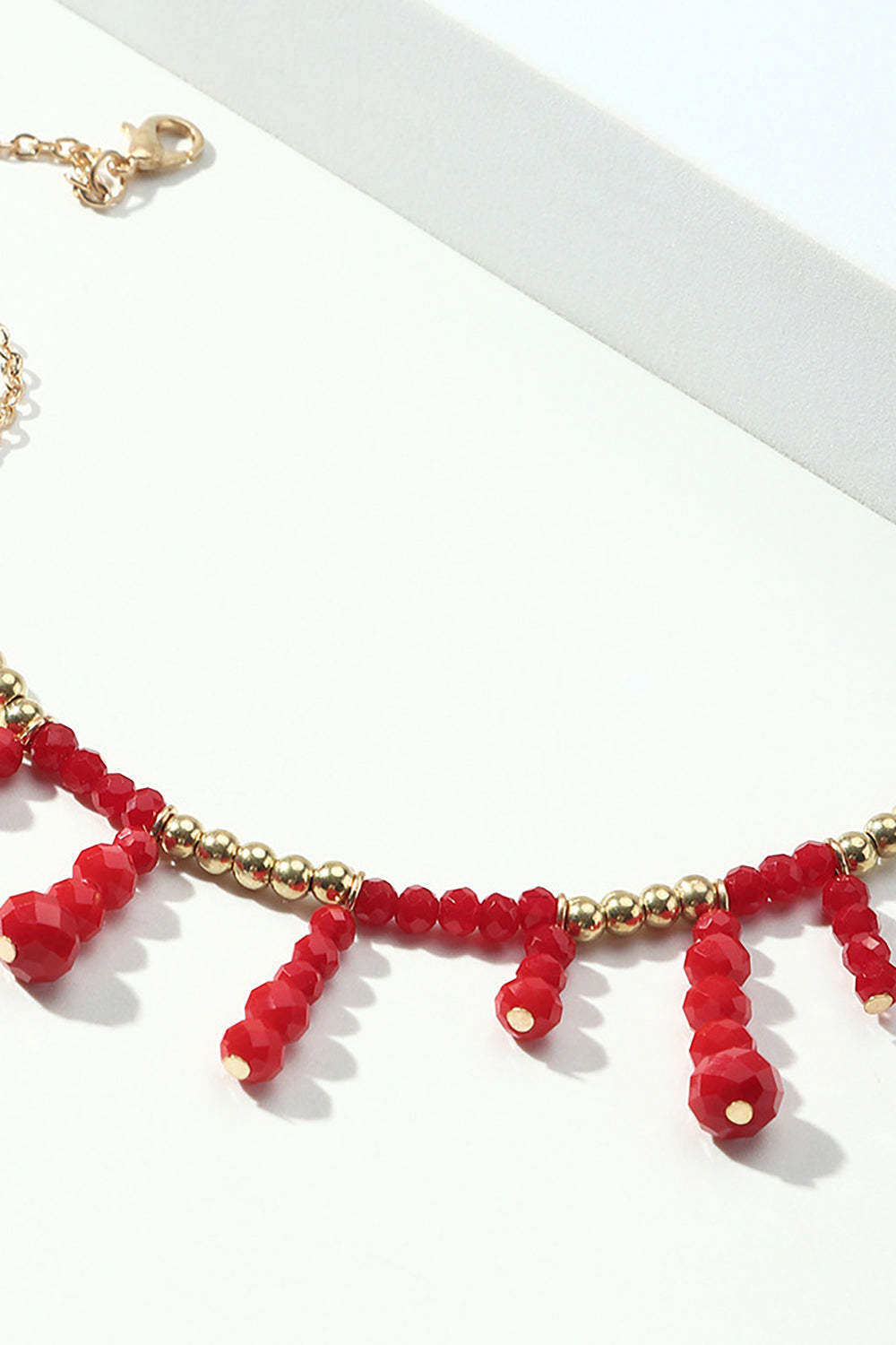Red Boho-Inspired Necklace