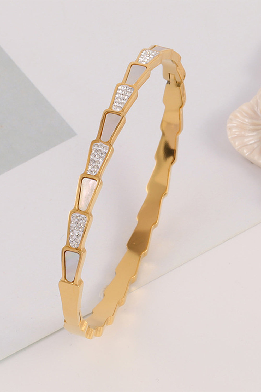 Bracelet Crafted from Snake Bone Shell