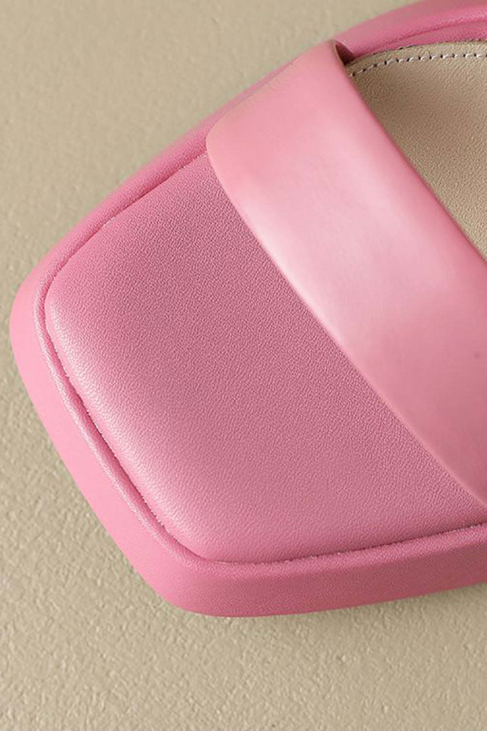 High Heeled Open Toe Sandal in Black