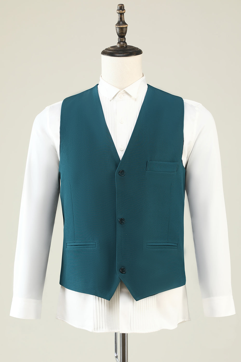 Men's Prom Suits with Dark Green Notched Lapel in 3 Pieces