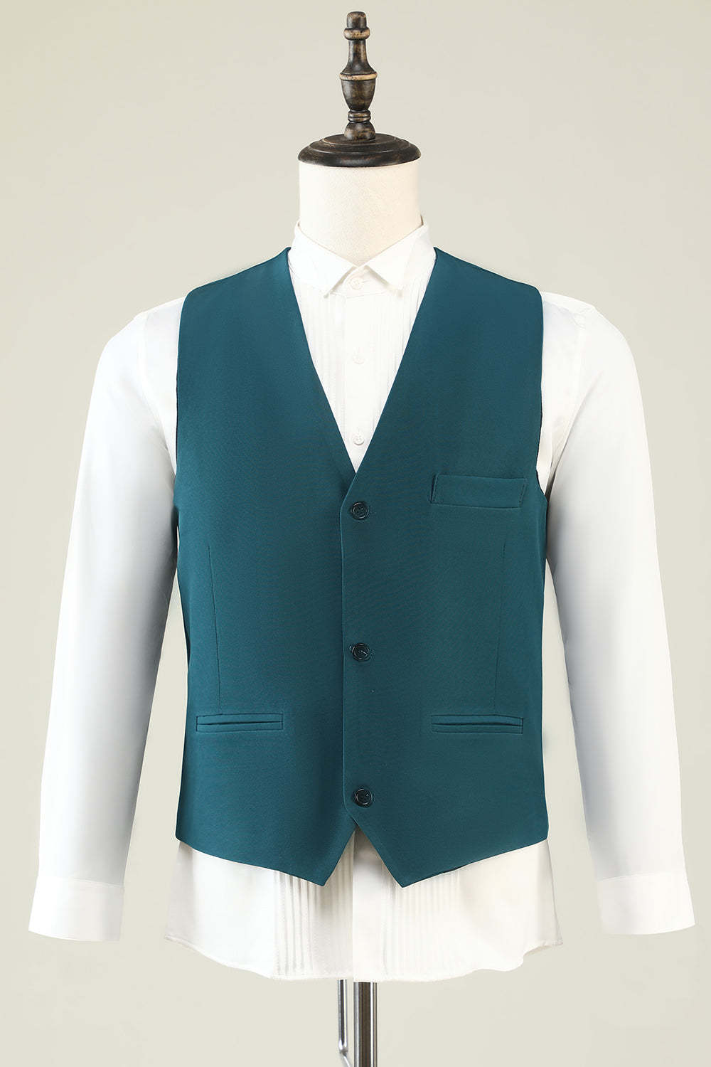 Men's Prom Suits with Dark Green Notched Lapel in 3 Pieces