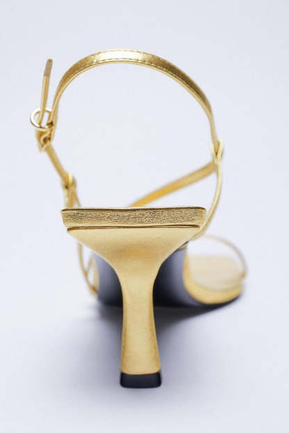 High Heels in Gold Stiletto Style