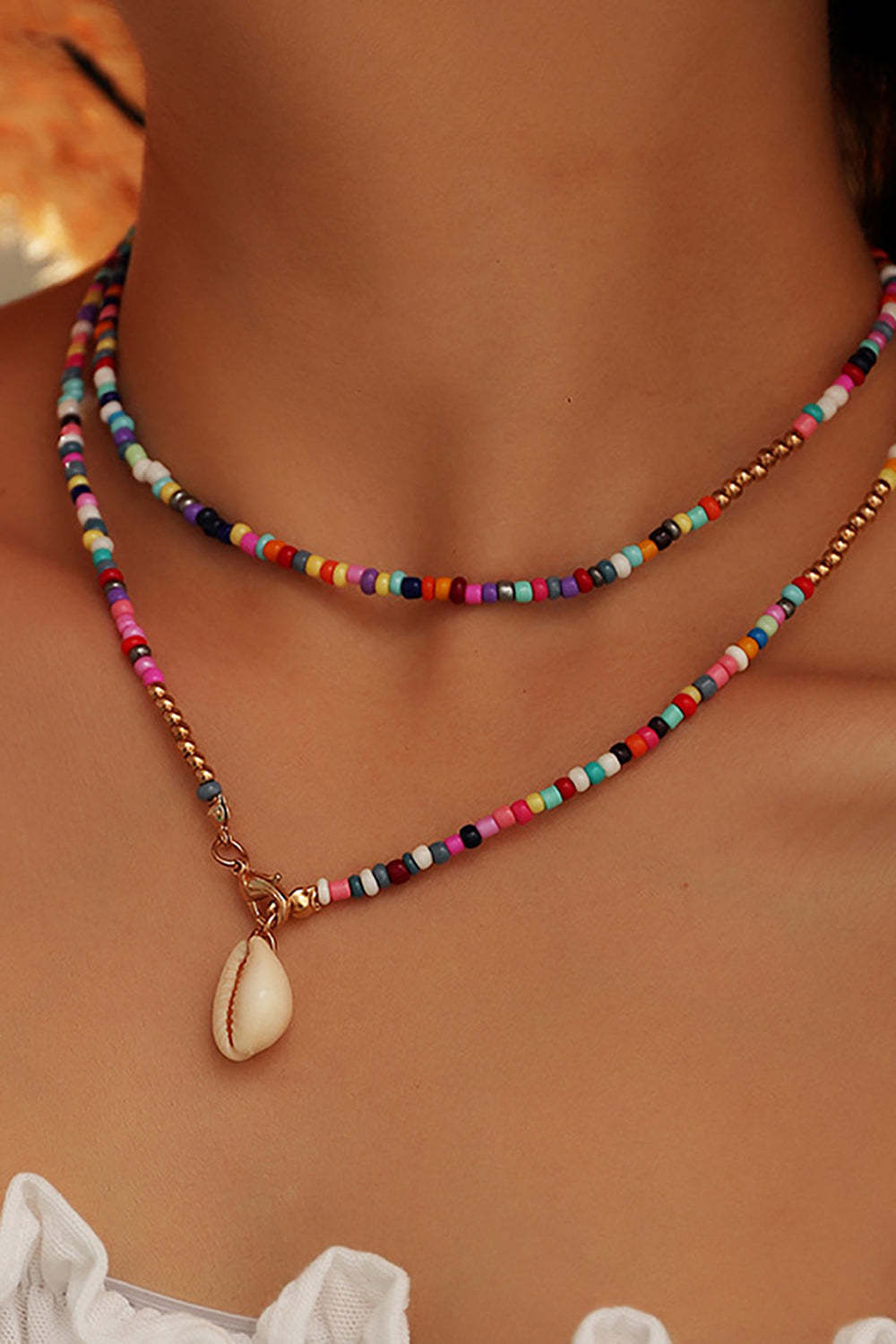 Boho Style Necklace in Vibrant Colors