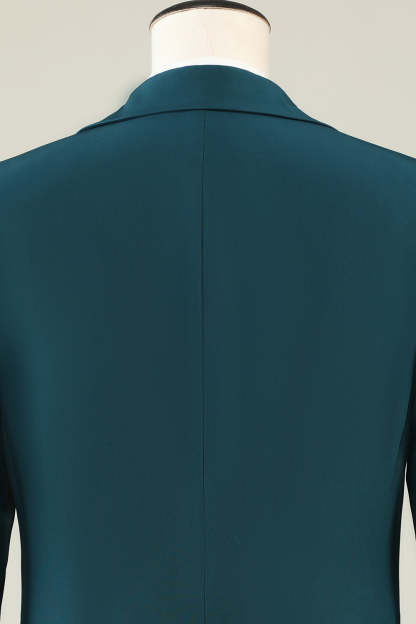 Men's Prom Suits with Dark Green Notched Lapel in 3 Pieces