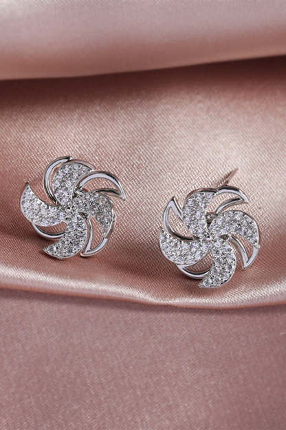Earrings with Golden Beads
