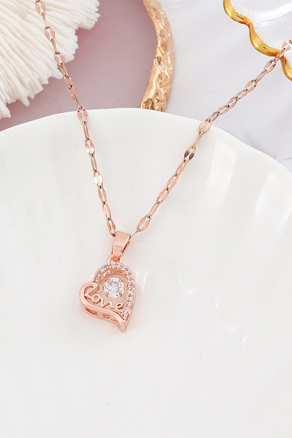 Heart-Shaped Pendant Necklace