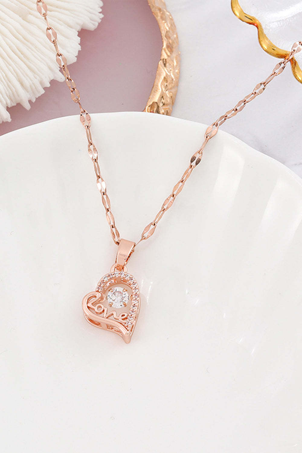 Heart-Shaped Pendant Necklace