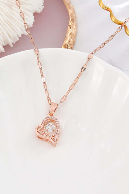 Heart-Shaped Pendant Necklace