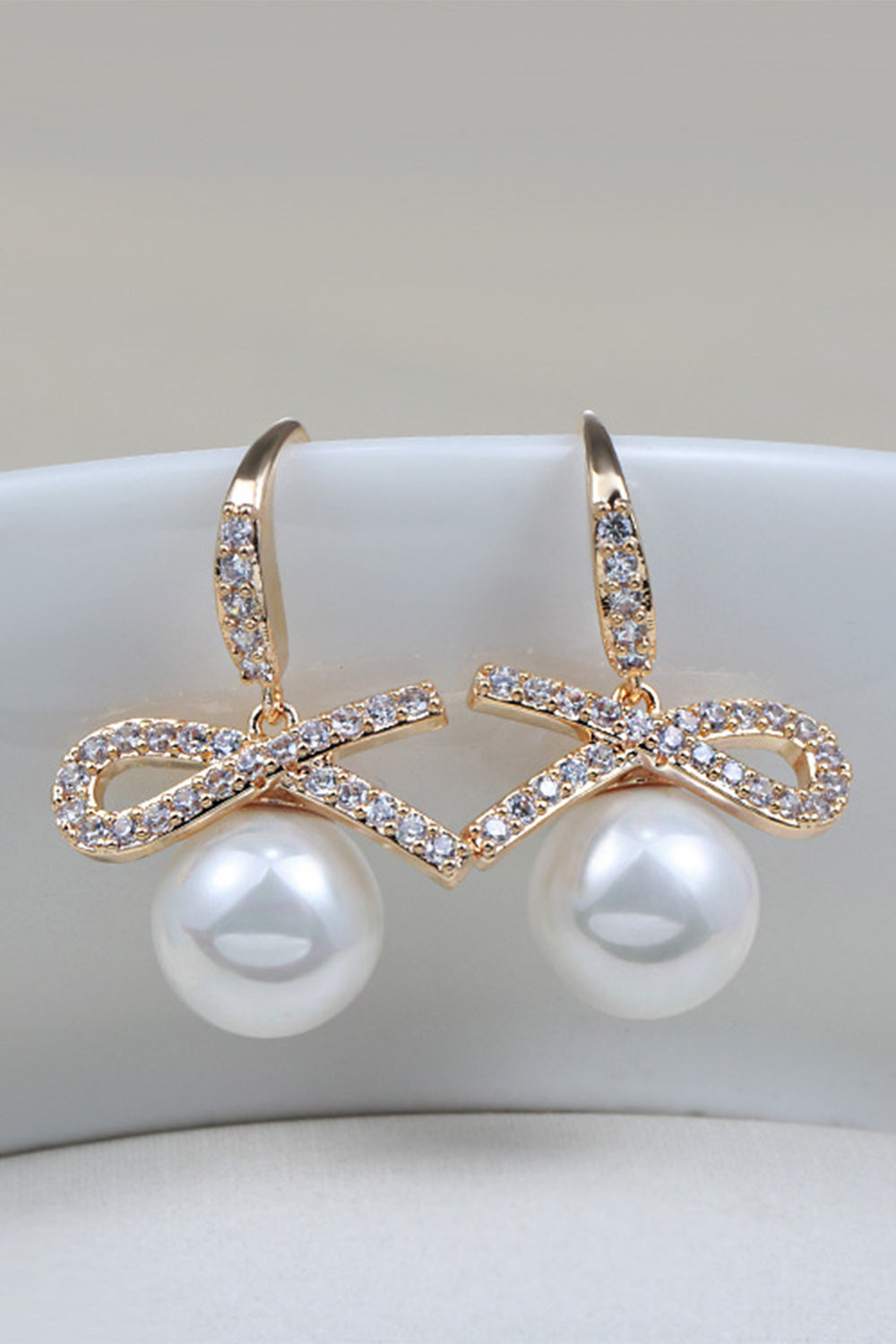 Earring with Pearl Beading
