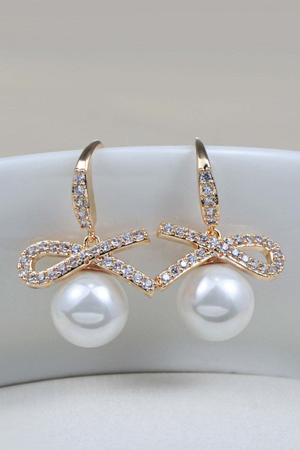 Earring with Pearl Beading