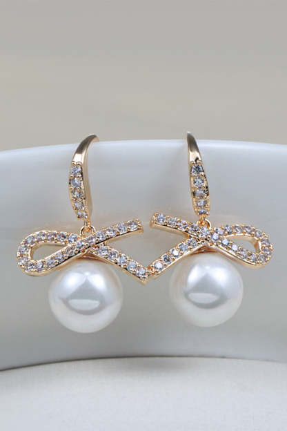 Earring with Pearl Beading