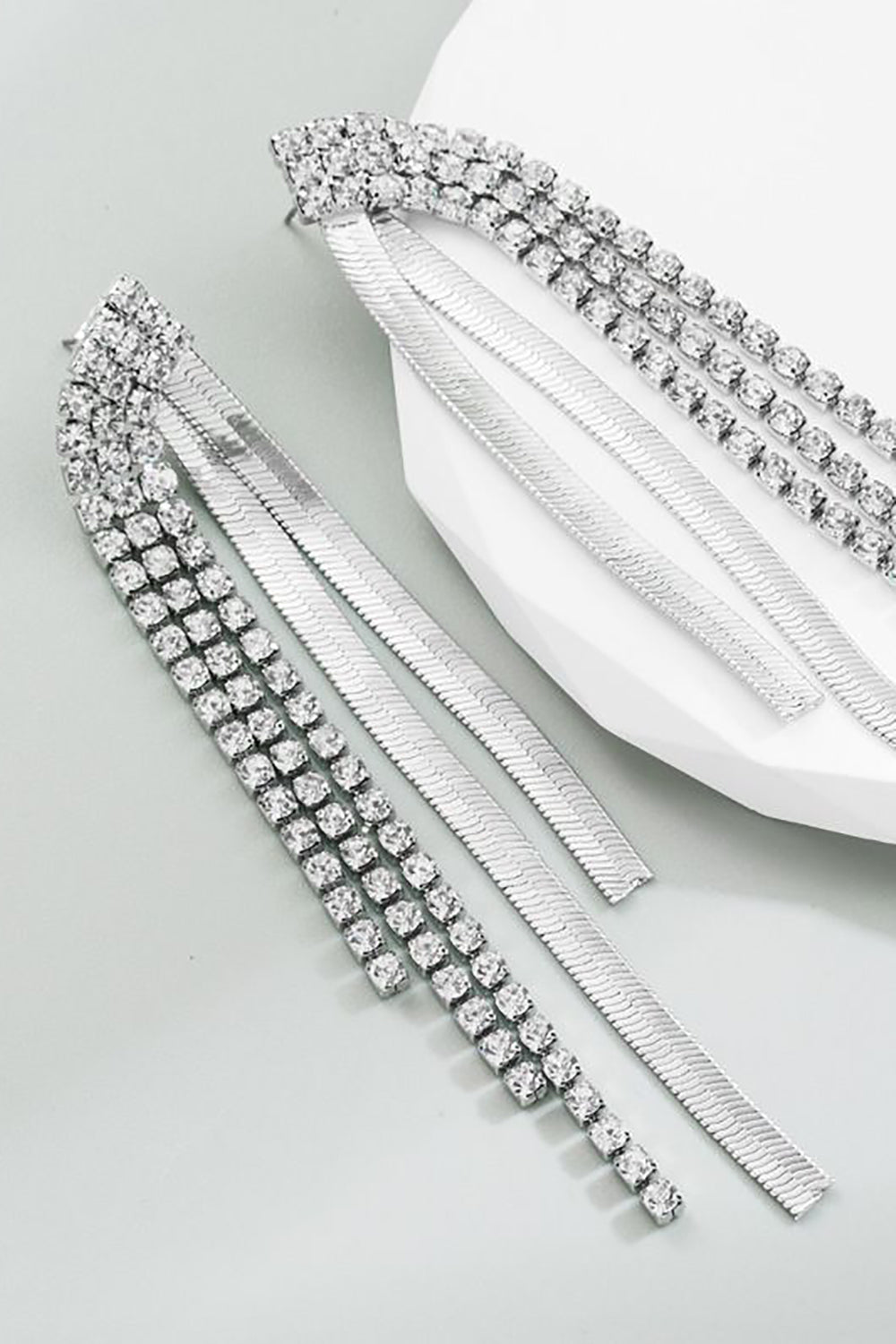 Prom Earrings with Golden Beads