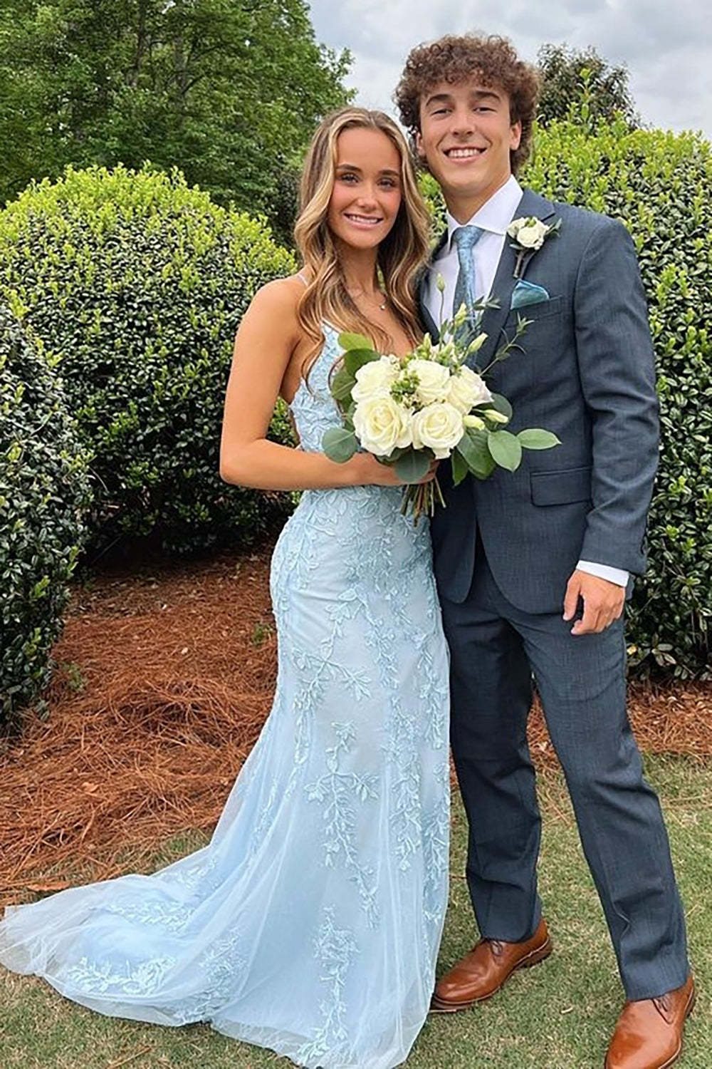 Dark Grey Men's Party Suits with Notched Lapel and Two Buttons