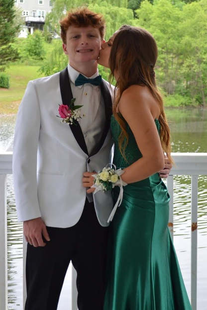 White Men's One-Button Party Blazer with Shawl Lapel